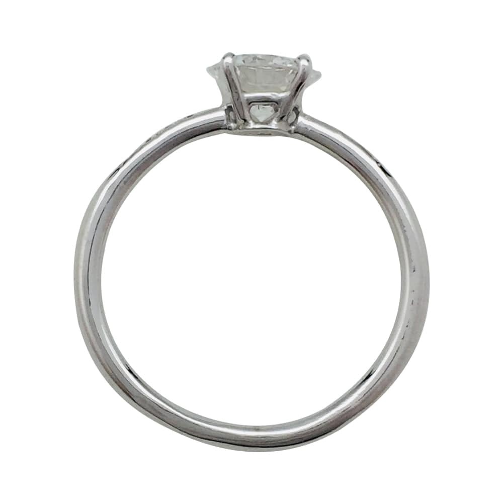 Solitaire ring in white gold, 0.95 carat diamond, D/VS2. - . Görsel