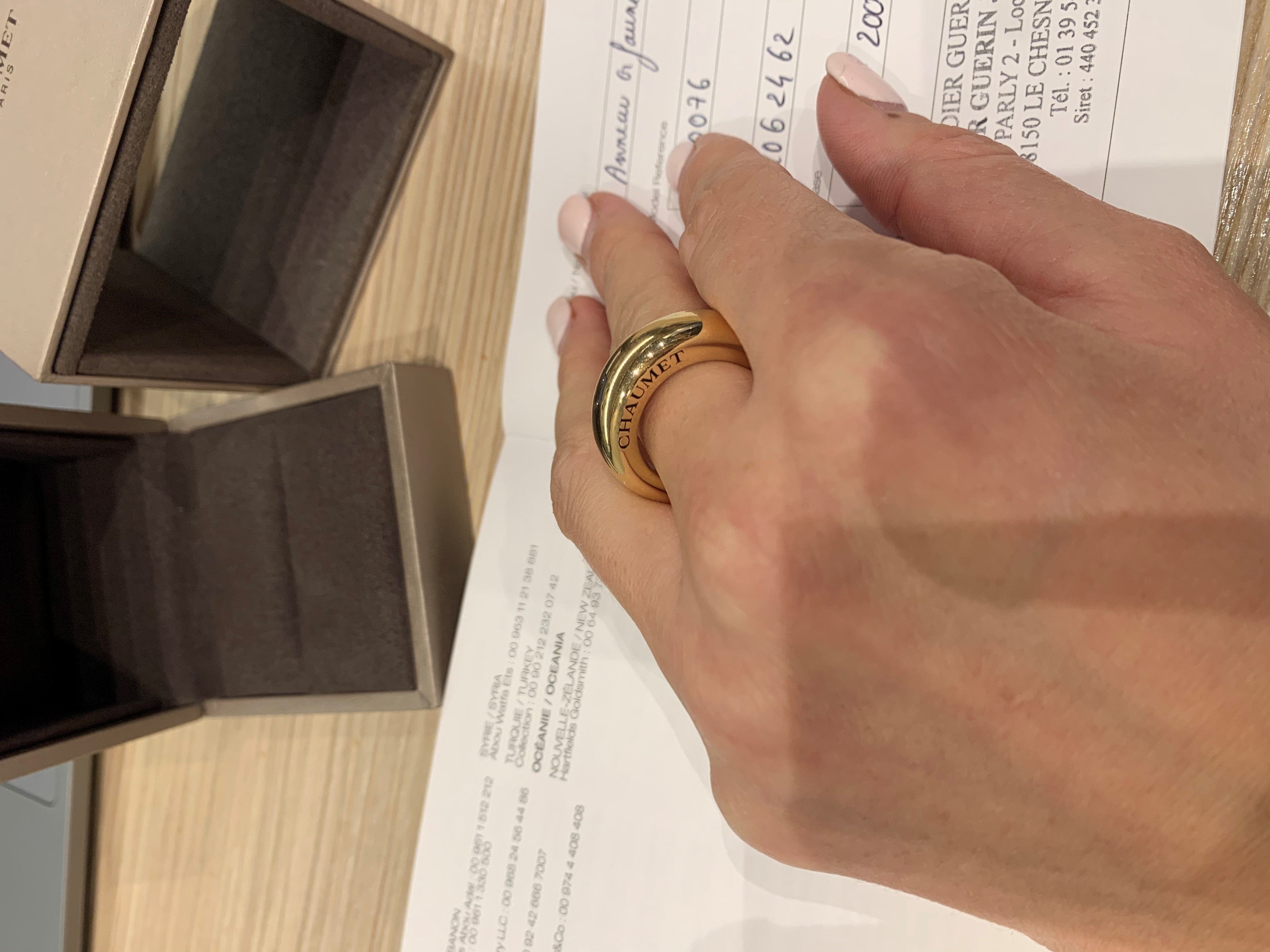 CHAUMET “RING” MODEL RING IN YELLOW GOLD - . Görsel