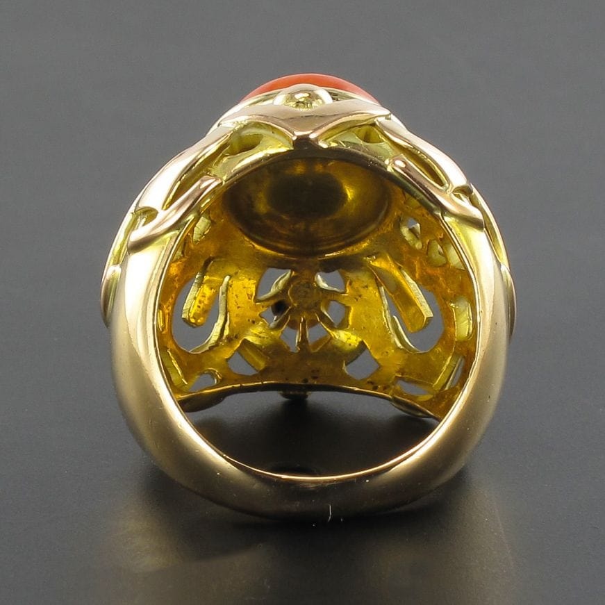 Coral Dome Ring - . Görsel