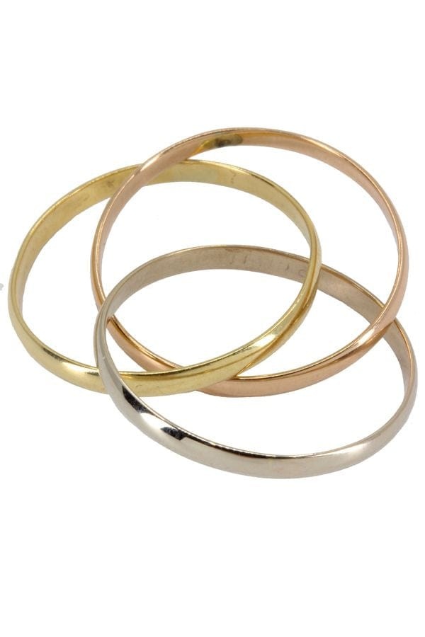 Wedding ring 3 rings 3 gold - . Görsel