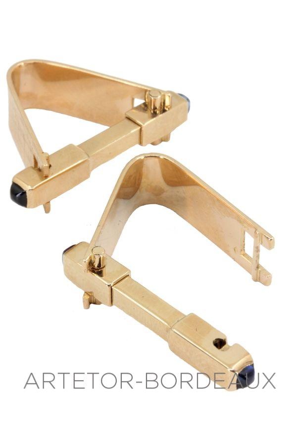 Sapphire cufflinks - . Görsel