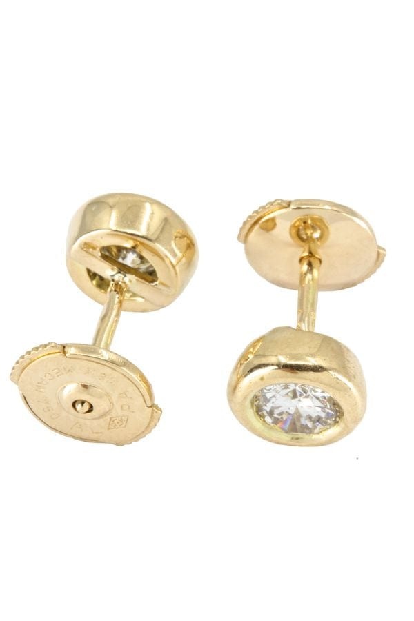 0.40 carat diamond studs - . Görsel