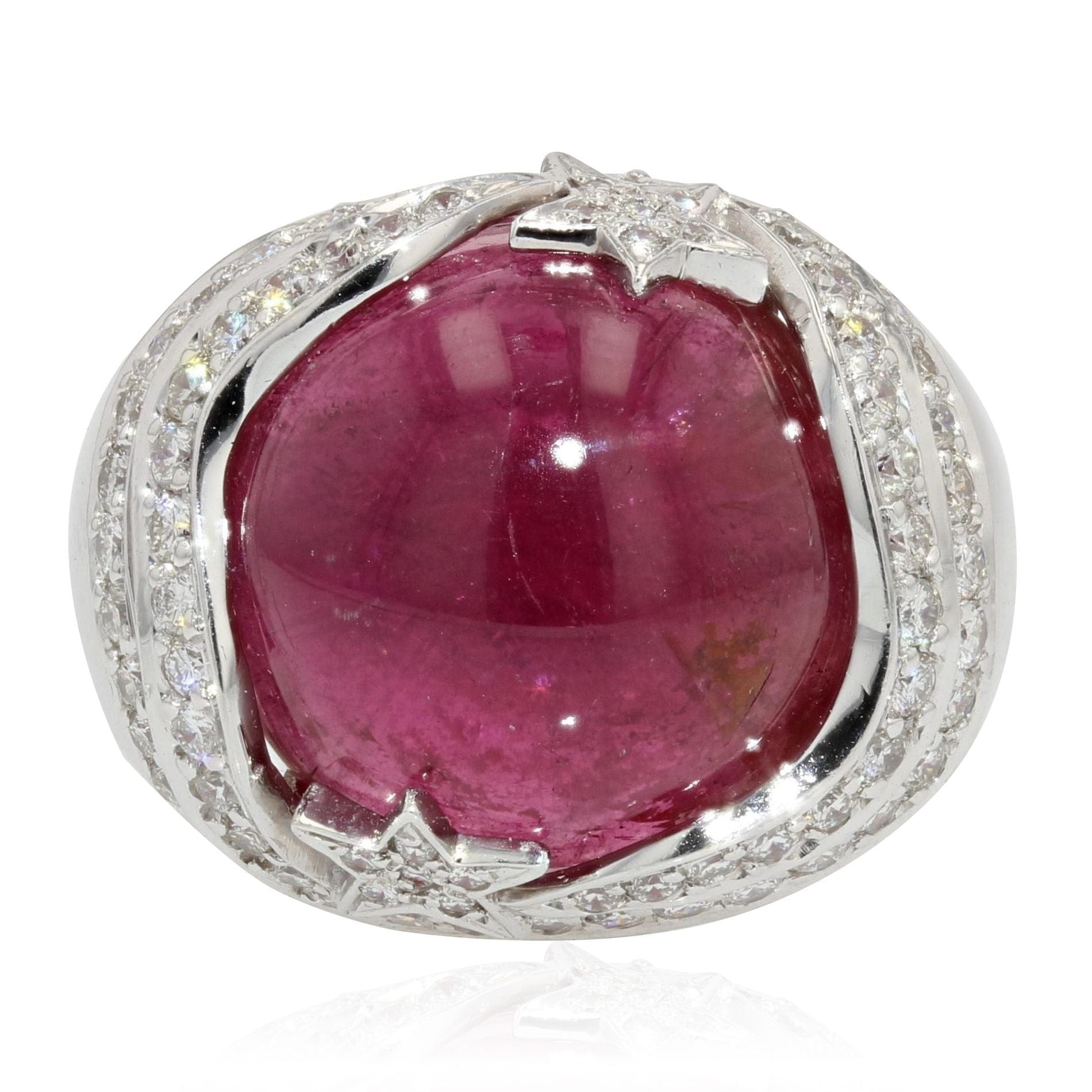 Ruby Diamond Dome Ring