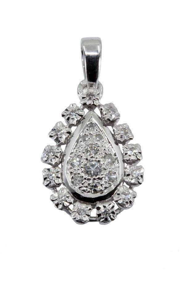 Diamond drop pendant