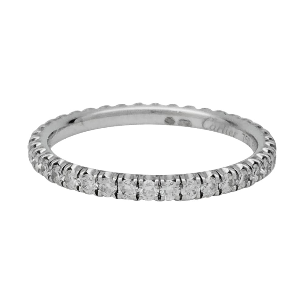 Alliance Cartier “Etincelle” in white gold, diamonds.
