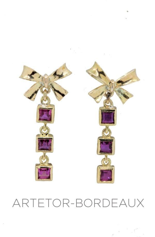 PINK SPINEL EARRINGS