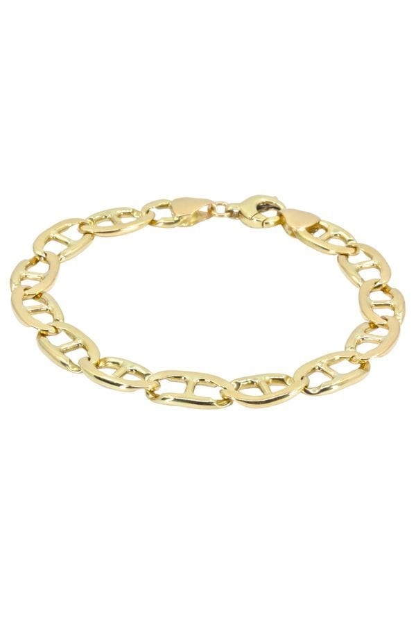 BEATED NAVY MESH CURB