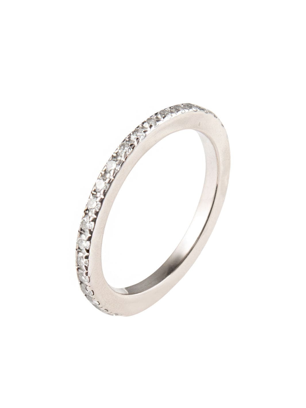 White gold and diamond wedding ring
