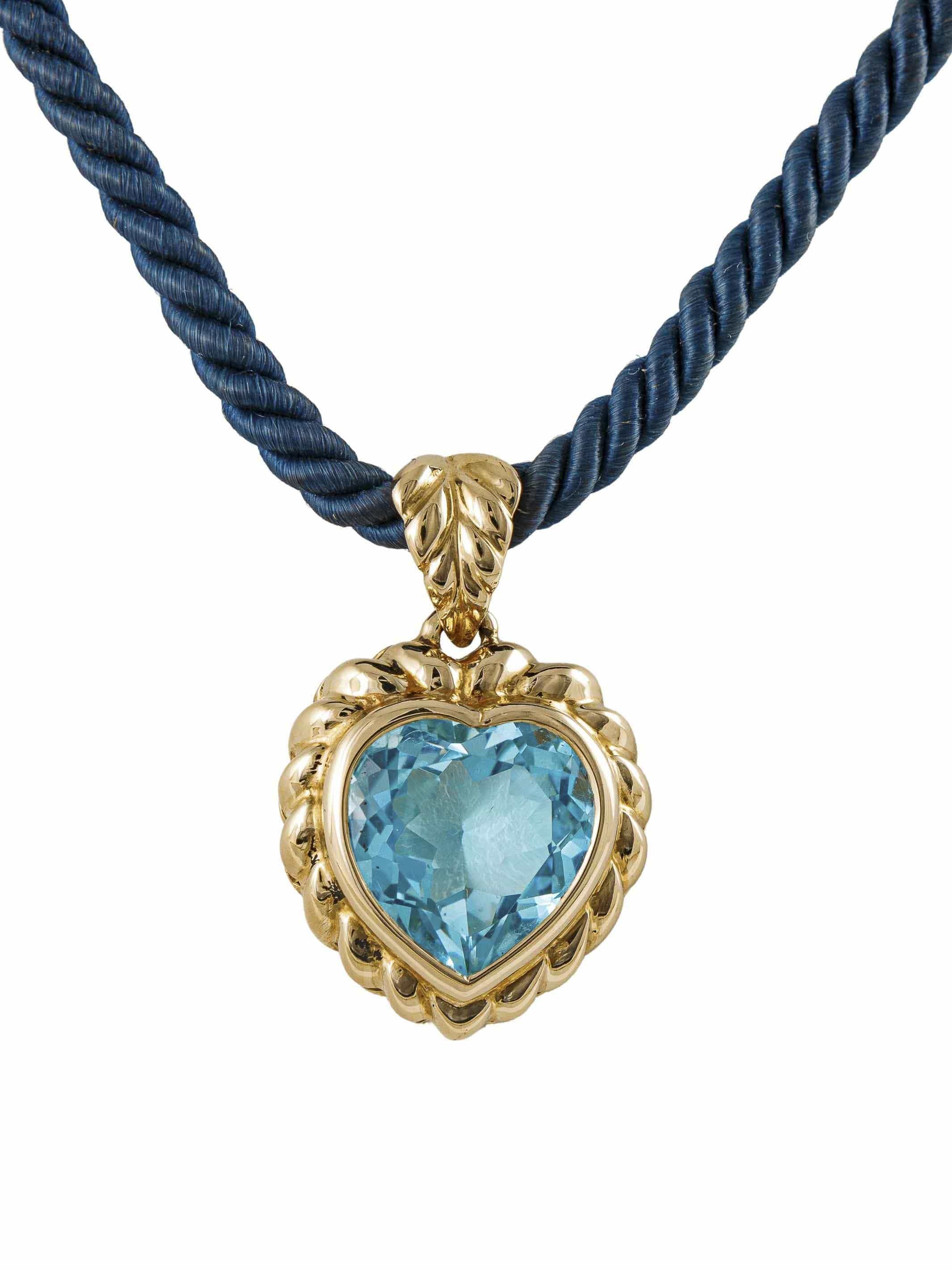 FRED Gold & Blue Topaz Necklace