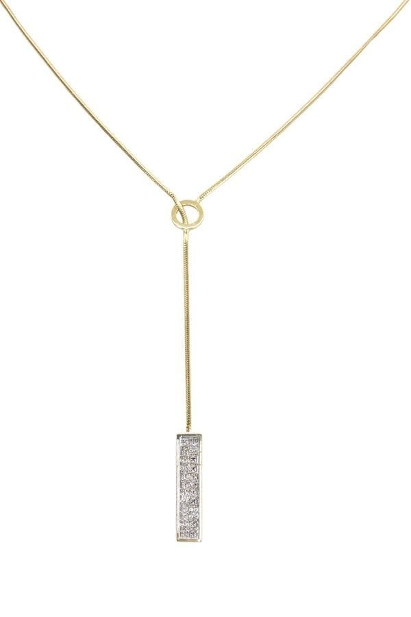 MODERN DIAMOND SLIDING STYLE NECKLACE