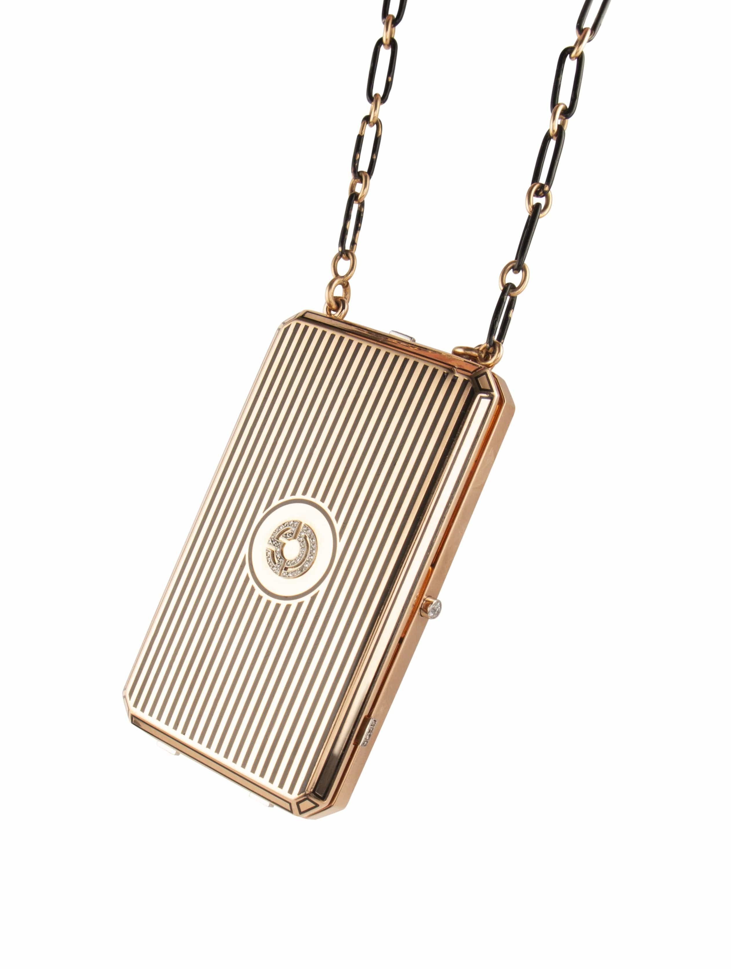 Boucheron - Minaudiere Art Deco yellow gold, diamonds and enamel