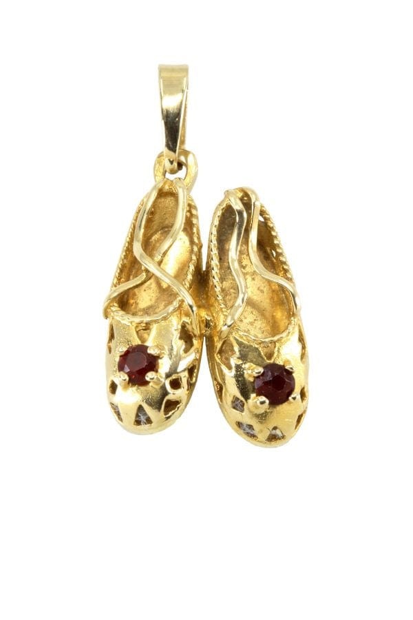 Garnet ballerina pendant