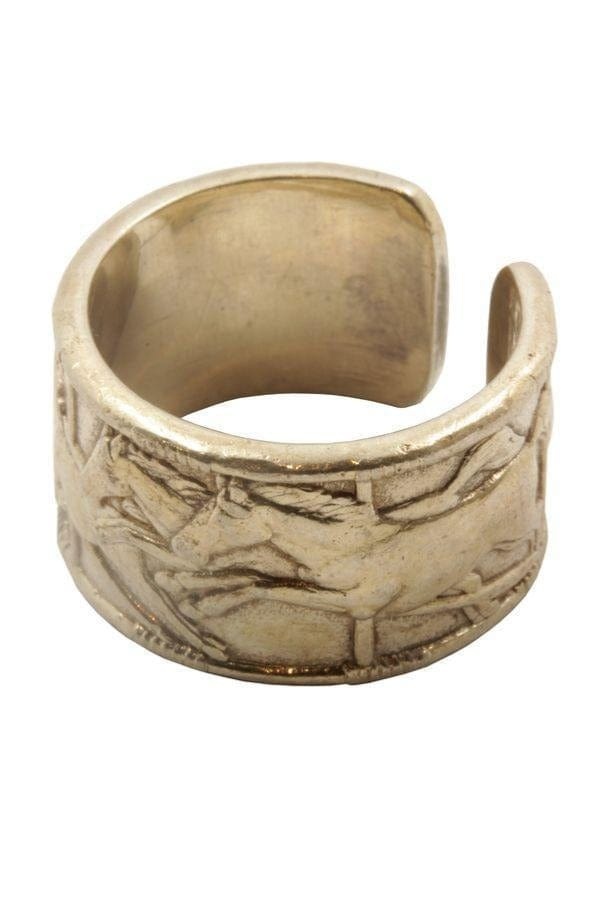 Equestrian motif ring