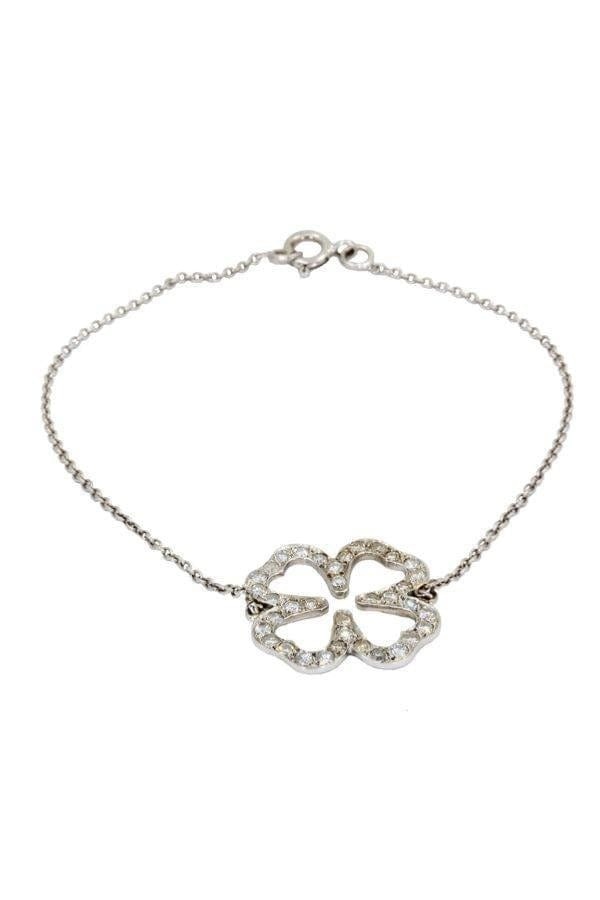 Diamond clover bracelet