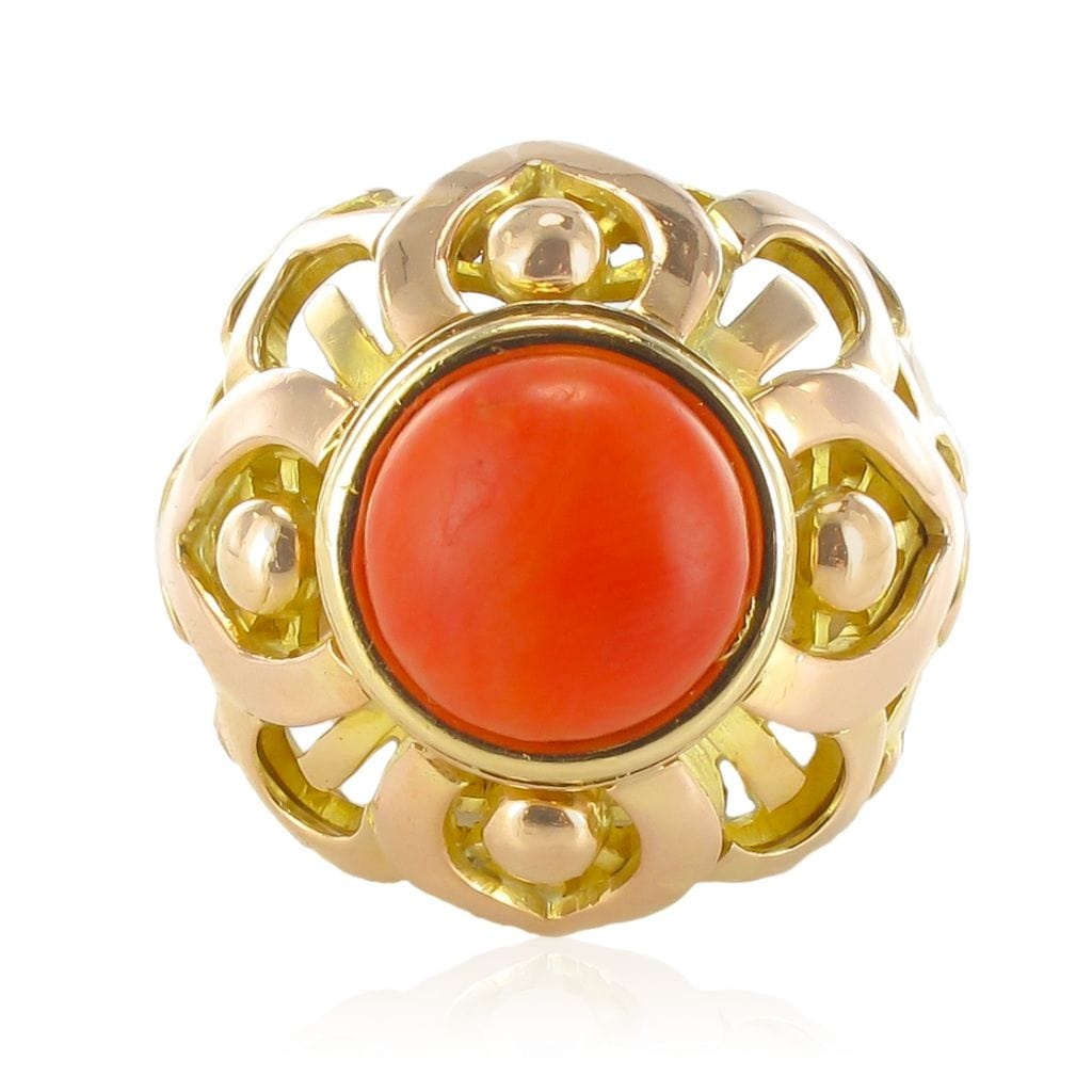 Coral Dome Ring
