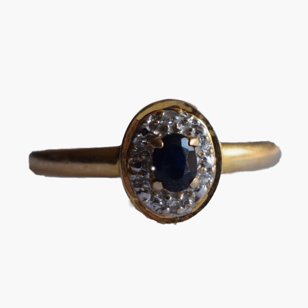 Diamond And Sapphire Ring