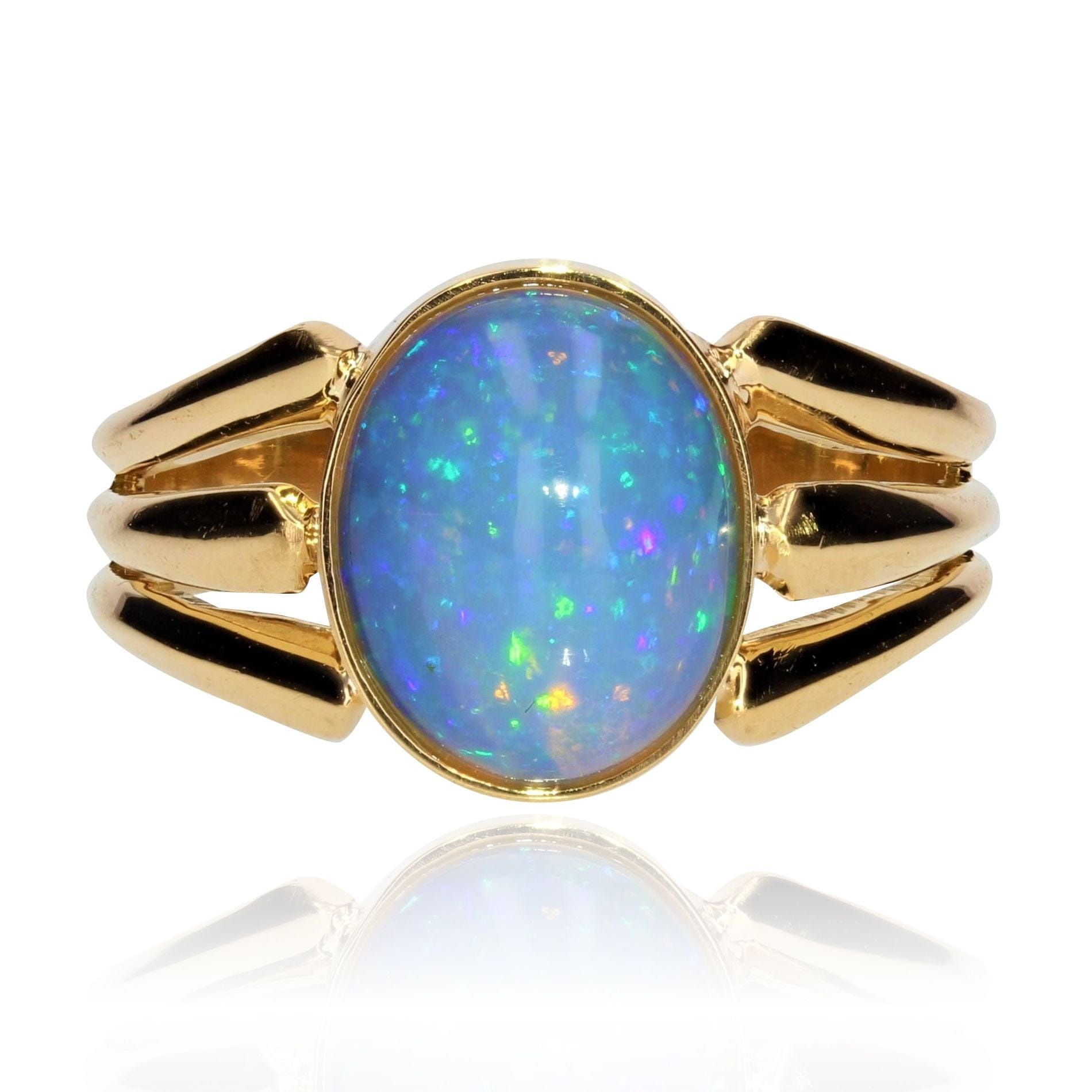 Old Opal ring with openwork bangle