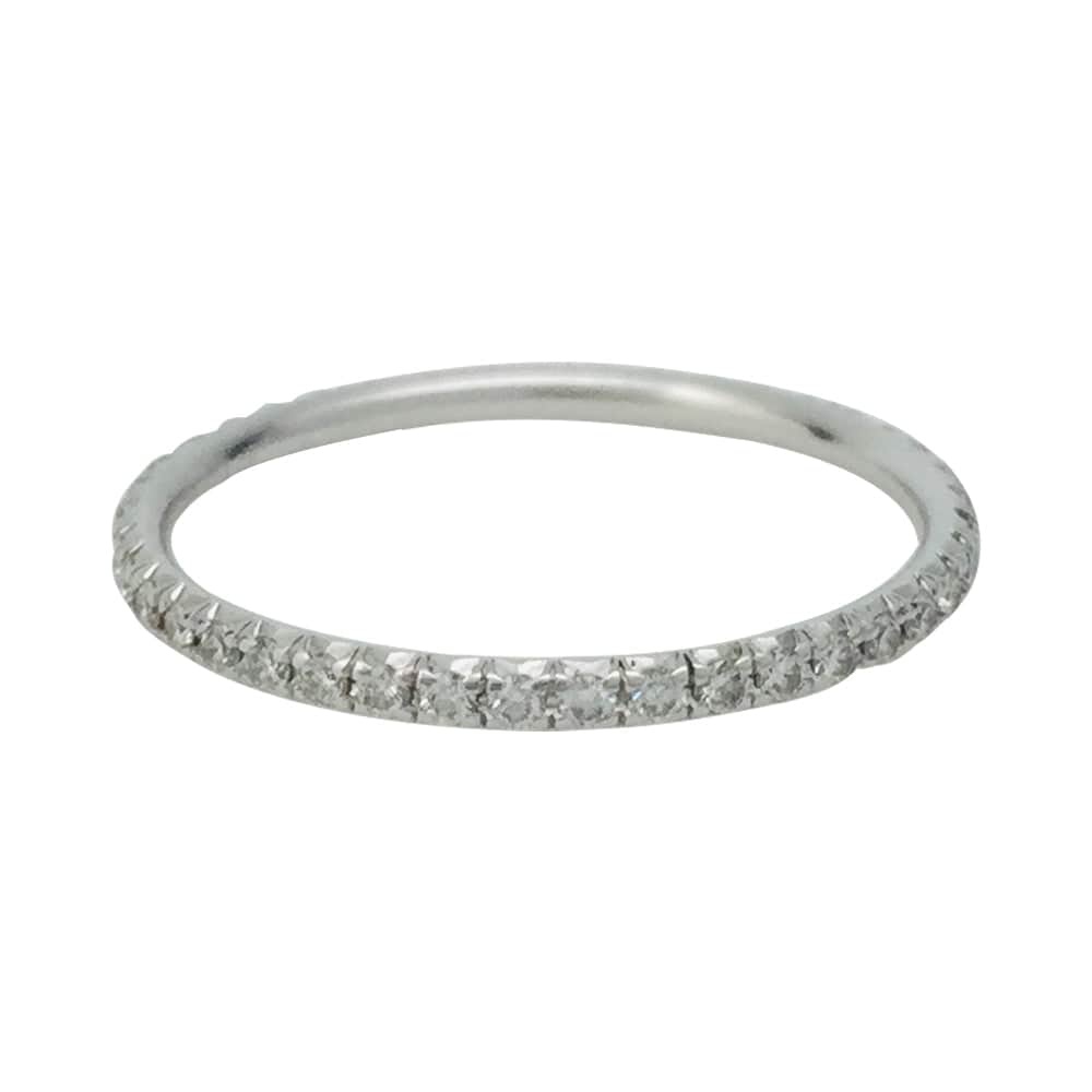 Tiffany & Co. ring, “Metro”, white gold and diamonds.