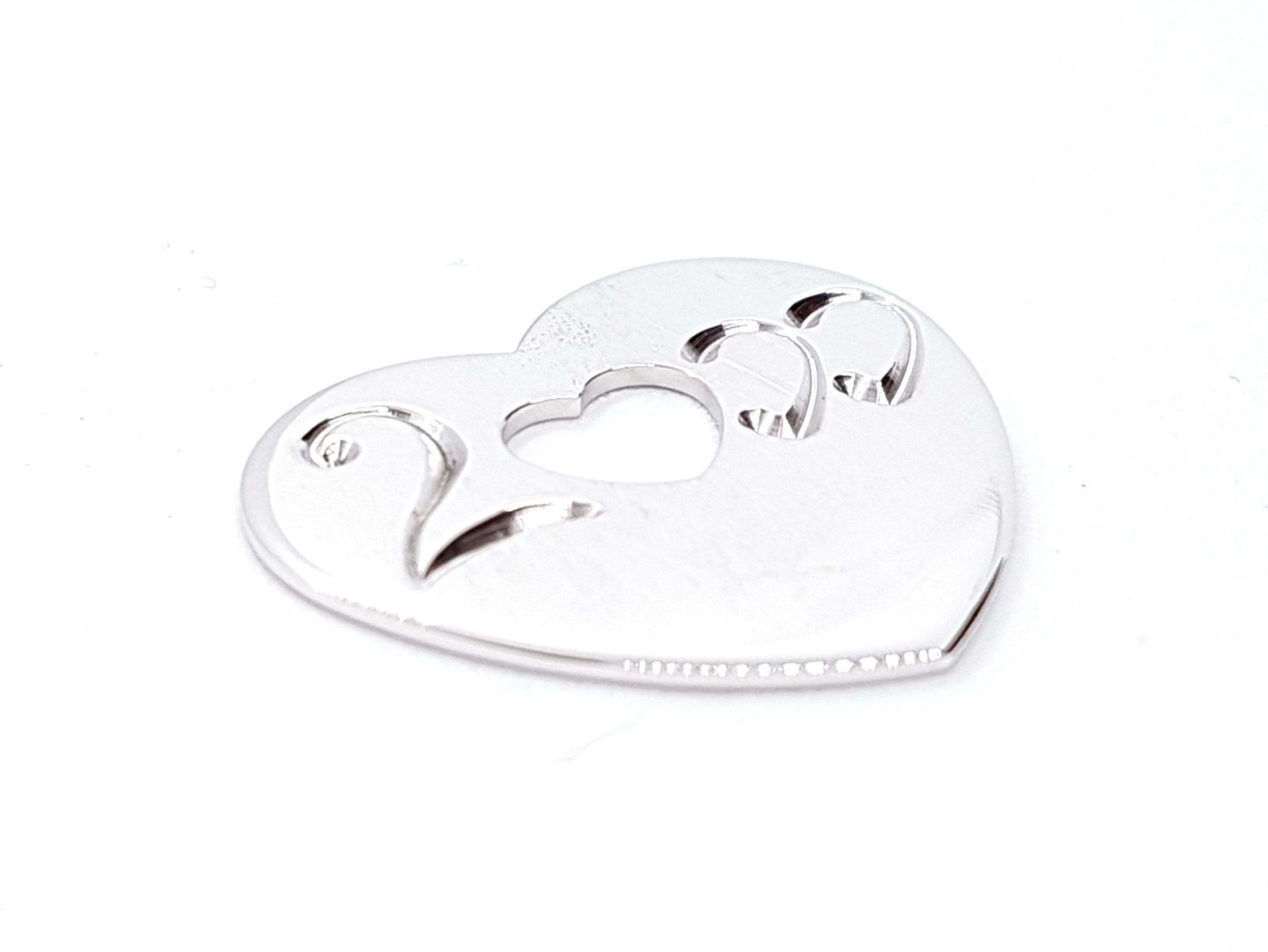 Poiray Heart Pendant White gold - . Görsel