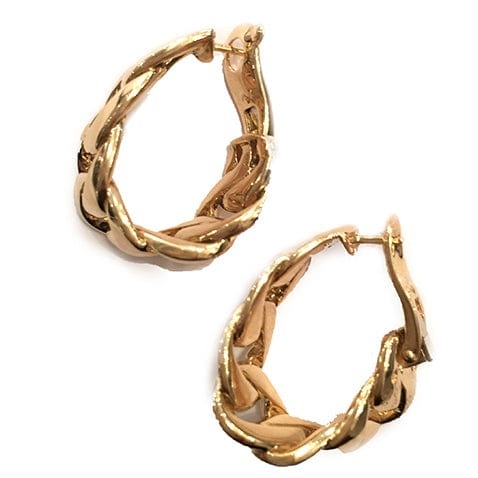 Earrings Cartier “Bergame” model in yellow gold. - . Görsel