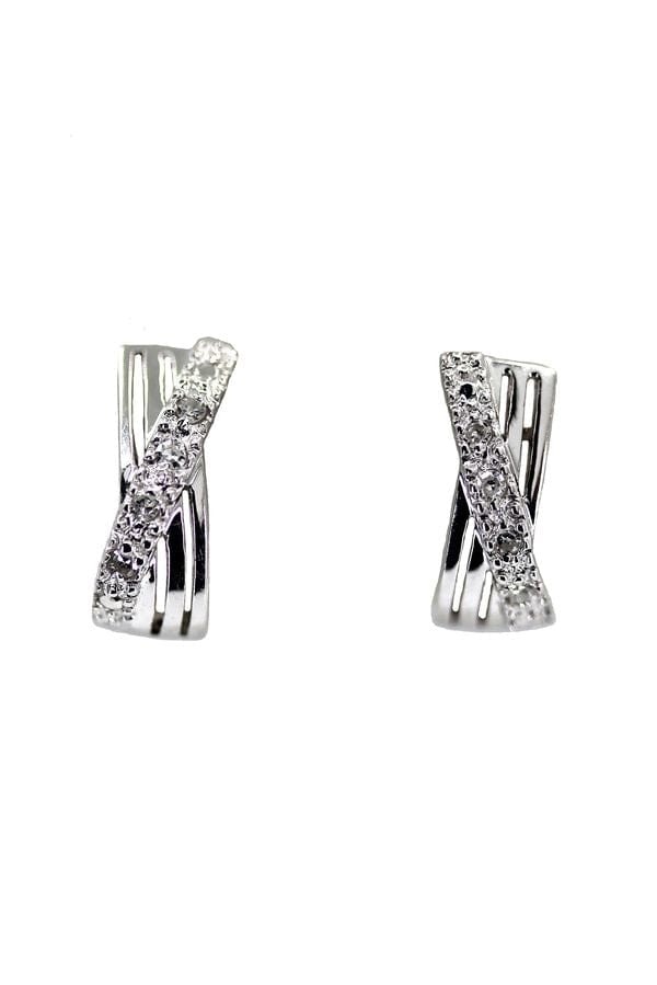 Balmain cross earrings - . Görsel