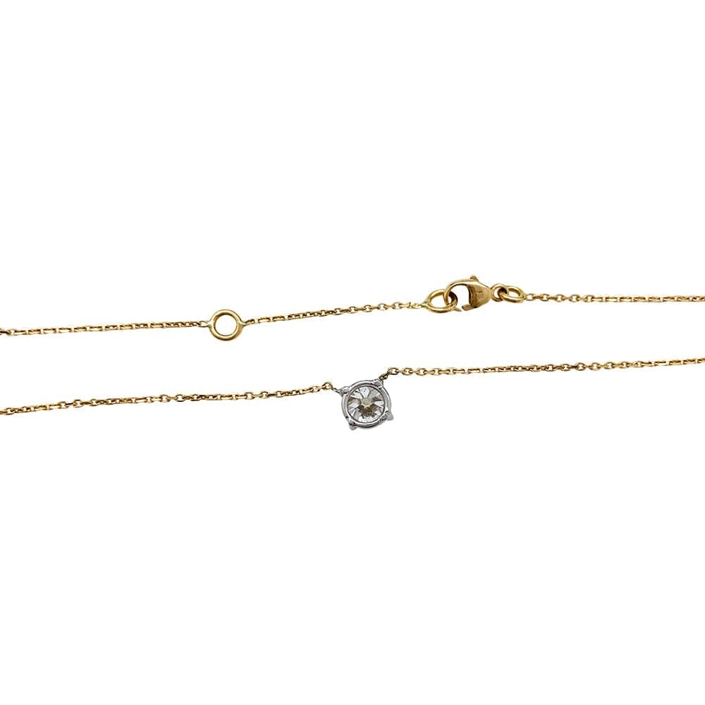 2 gold necklace, 0.83 carat diamonds. - . Görsel