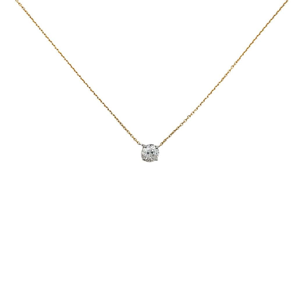 2 gold necklace, 0.83 carat diamonds. - . Görsel