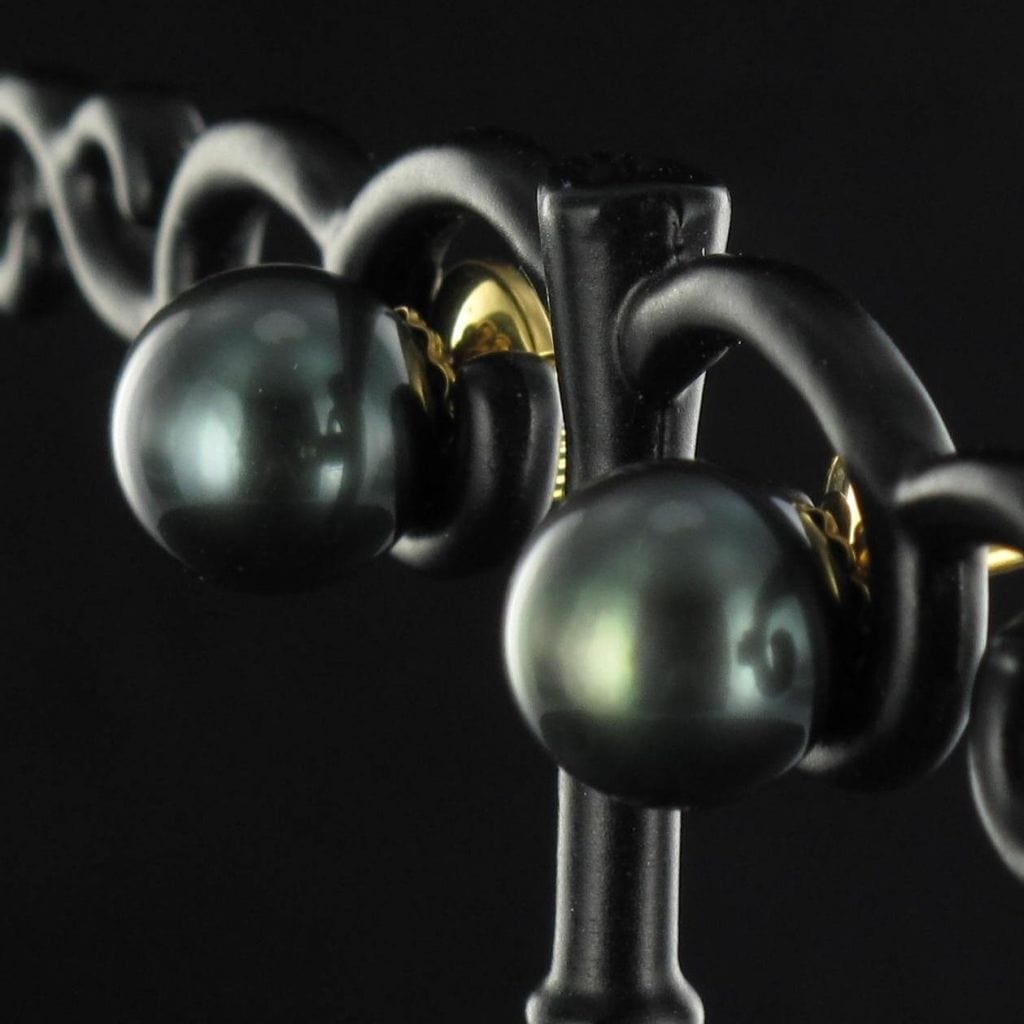 Tahitian Pearl Earrings - . Görsel