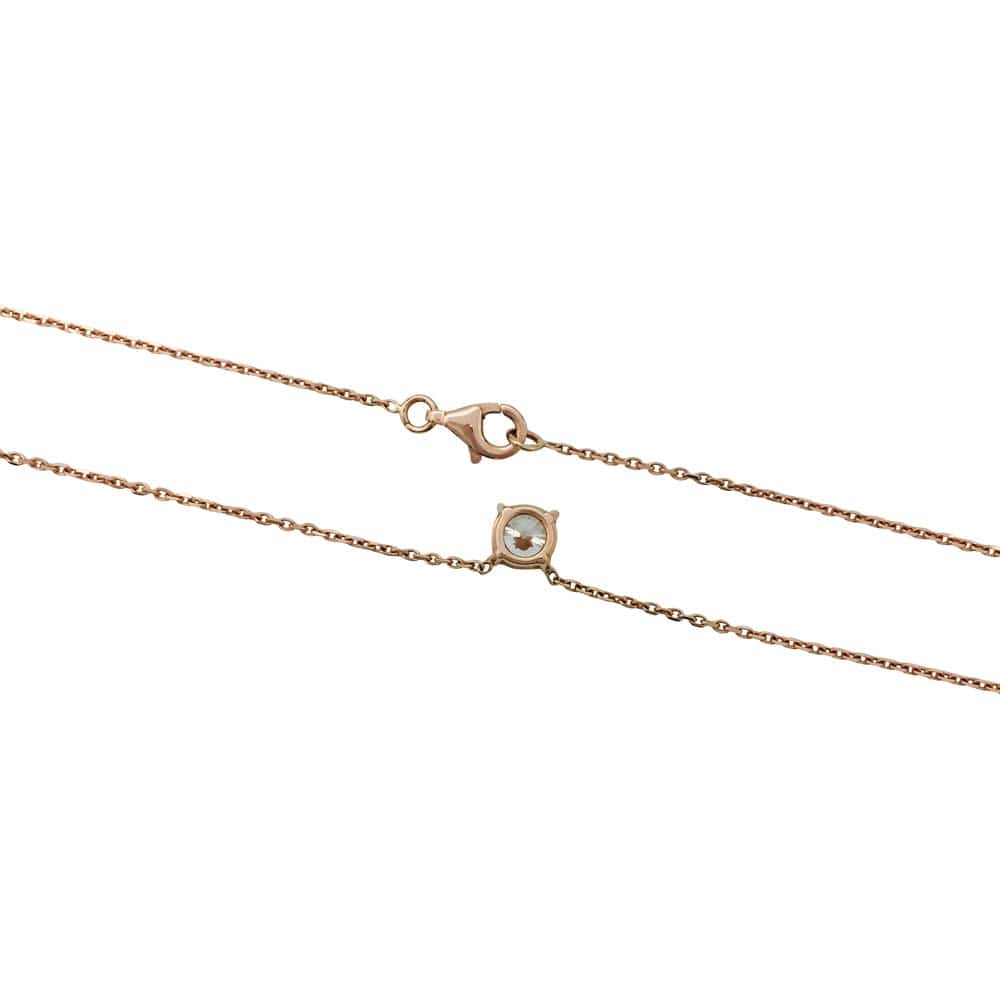 Rose gold pendant, diamond. - . Görsel