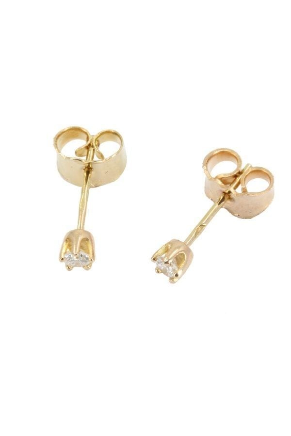 0.05 carat diamond studs - . Görsel