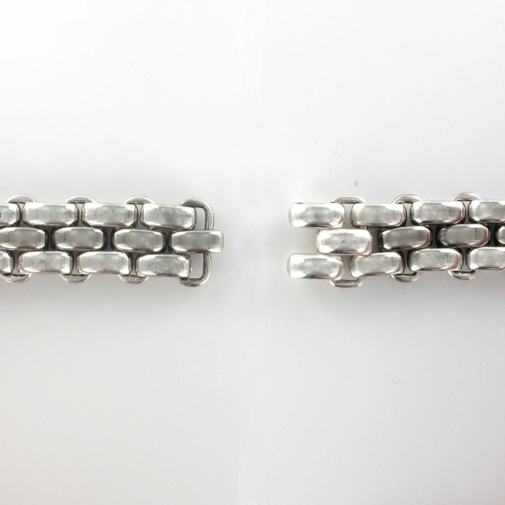 Bracelet silver flat mesh - . Görsel