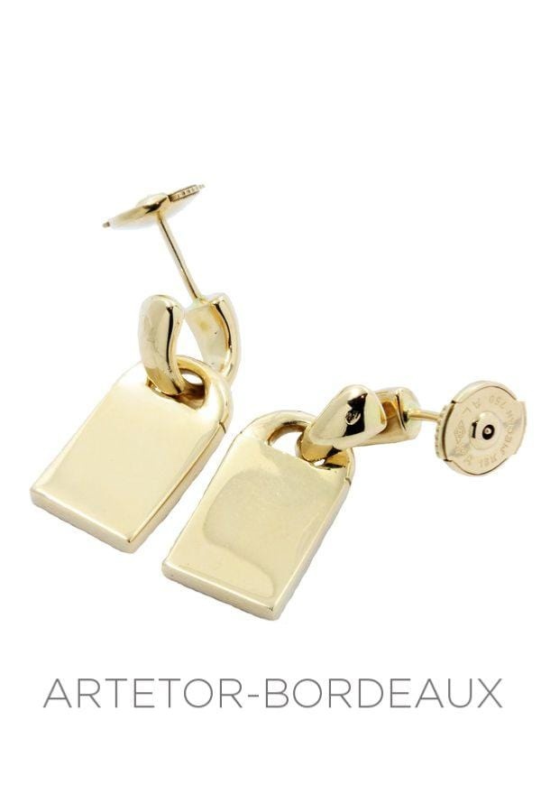 Dior “Curb” Earrings / Yellow Gold - . Görsel