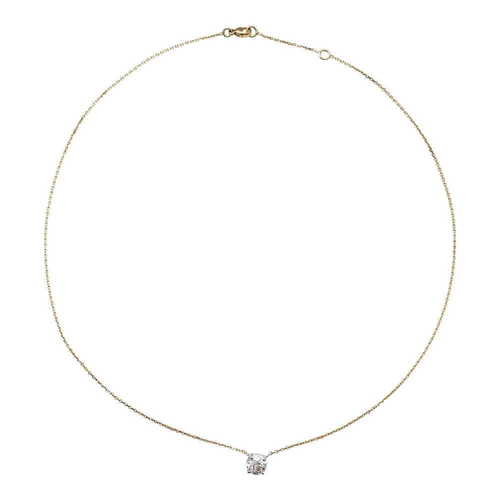 2 gold necklace, 0.83 carat diamonds. - . Görsel