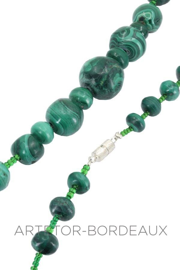 Falling Malachite Necklace - . Görsel
