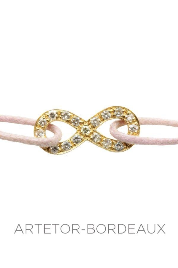 Diamond infinity bracelet - . Görsel