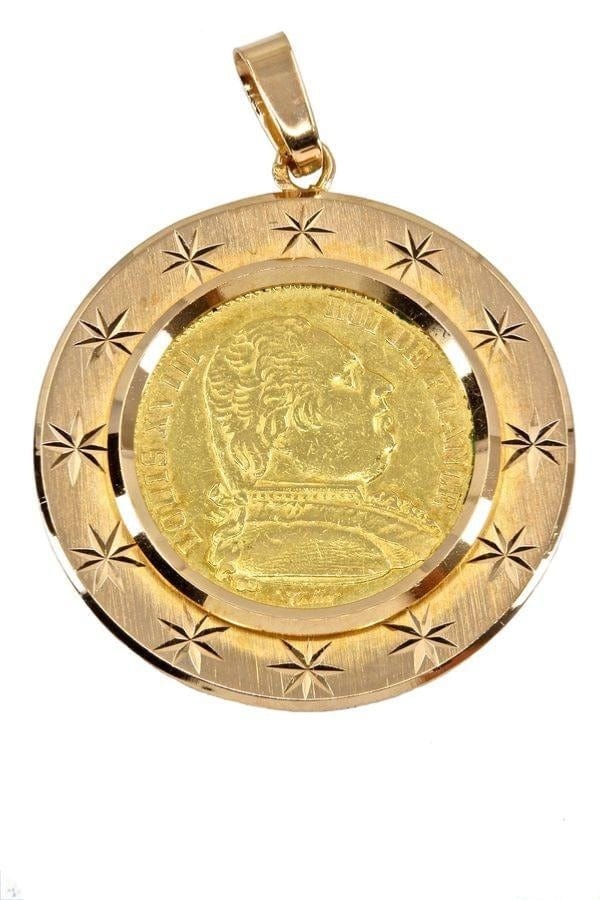 Louis XVIII coin pendant - . Görsel