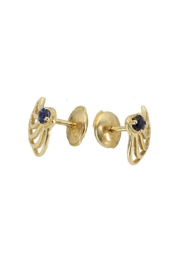 Sapphire earrings - . Görsel
