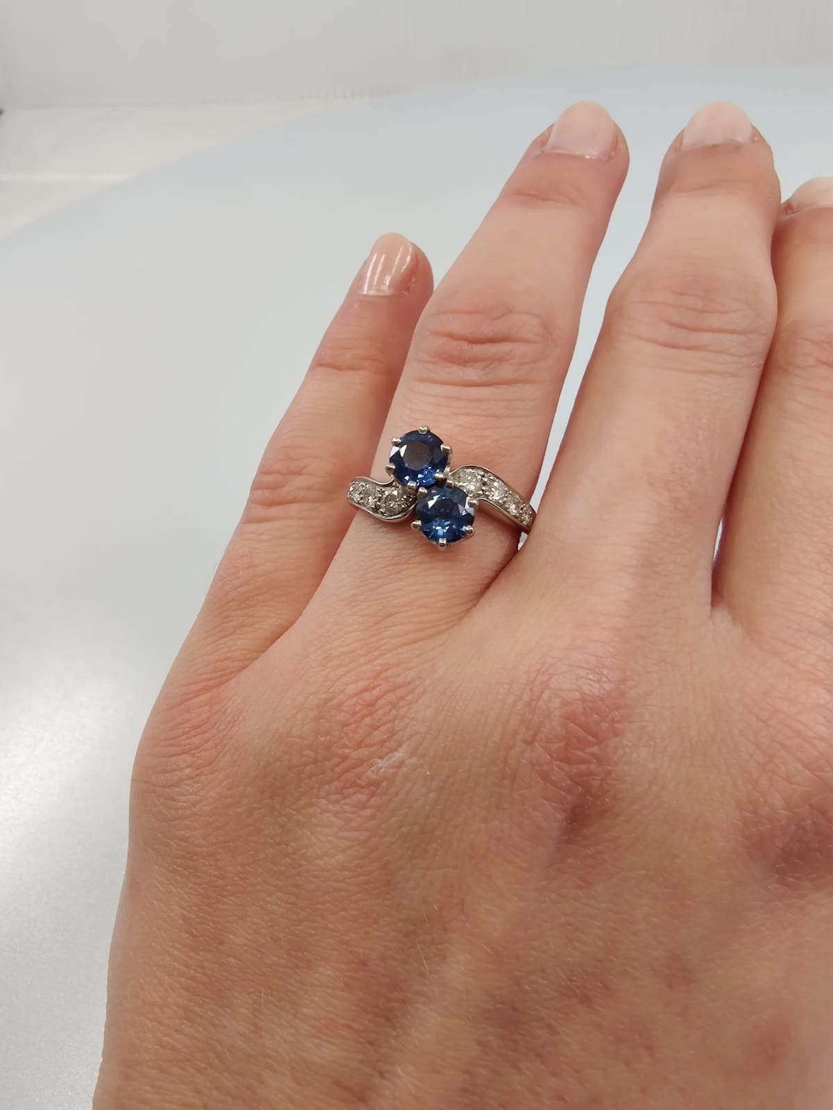 Ring Toi & Moi, sapphires, diamonds - . Görsel