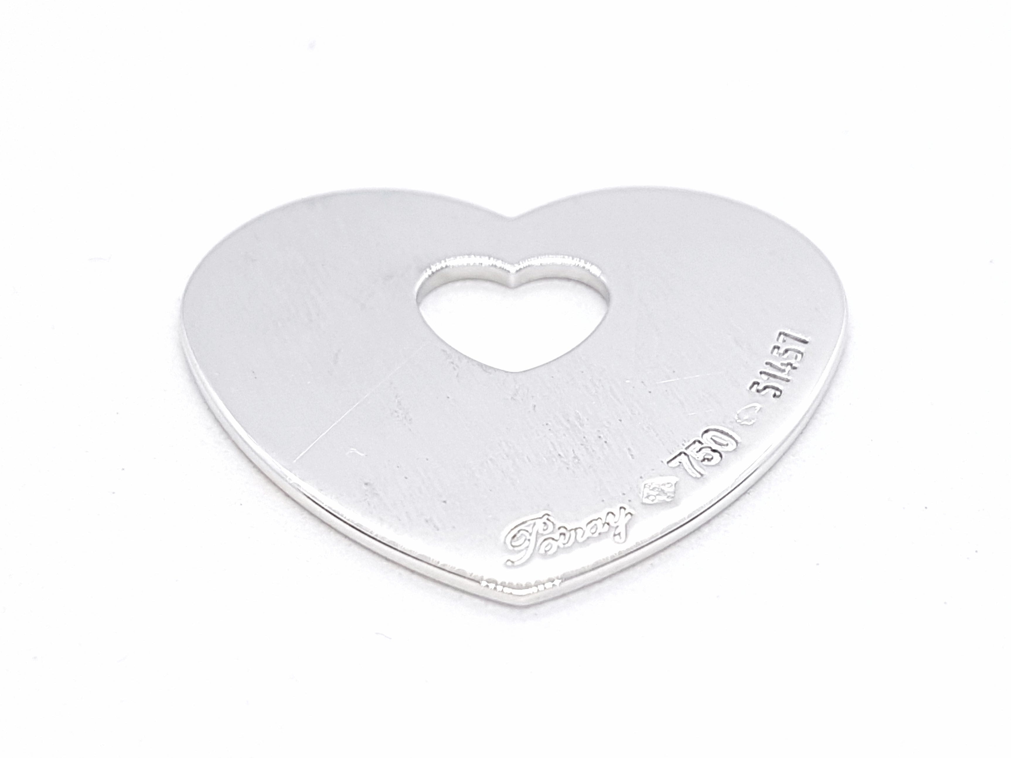 Poiray Heart Pendant White gold - . Görsel