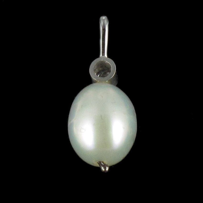 White Gold, Pearl and Diamond Pendant - . Görsel