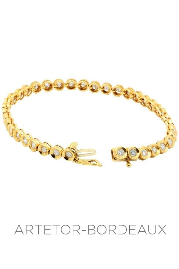 Diamond line bracelet - . Görsel