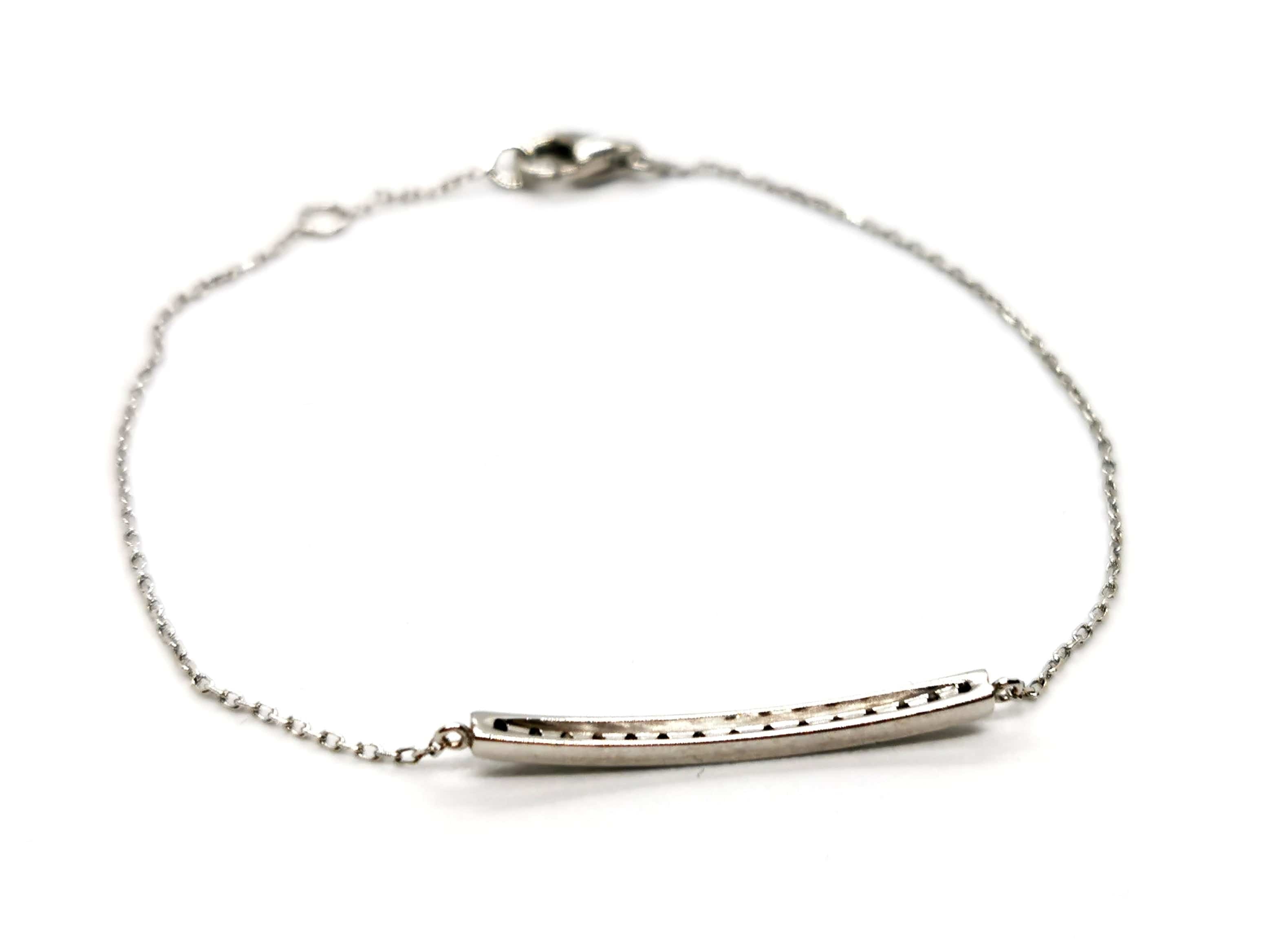 White Gold Diamond Bracelet - . Görsel