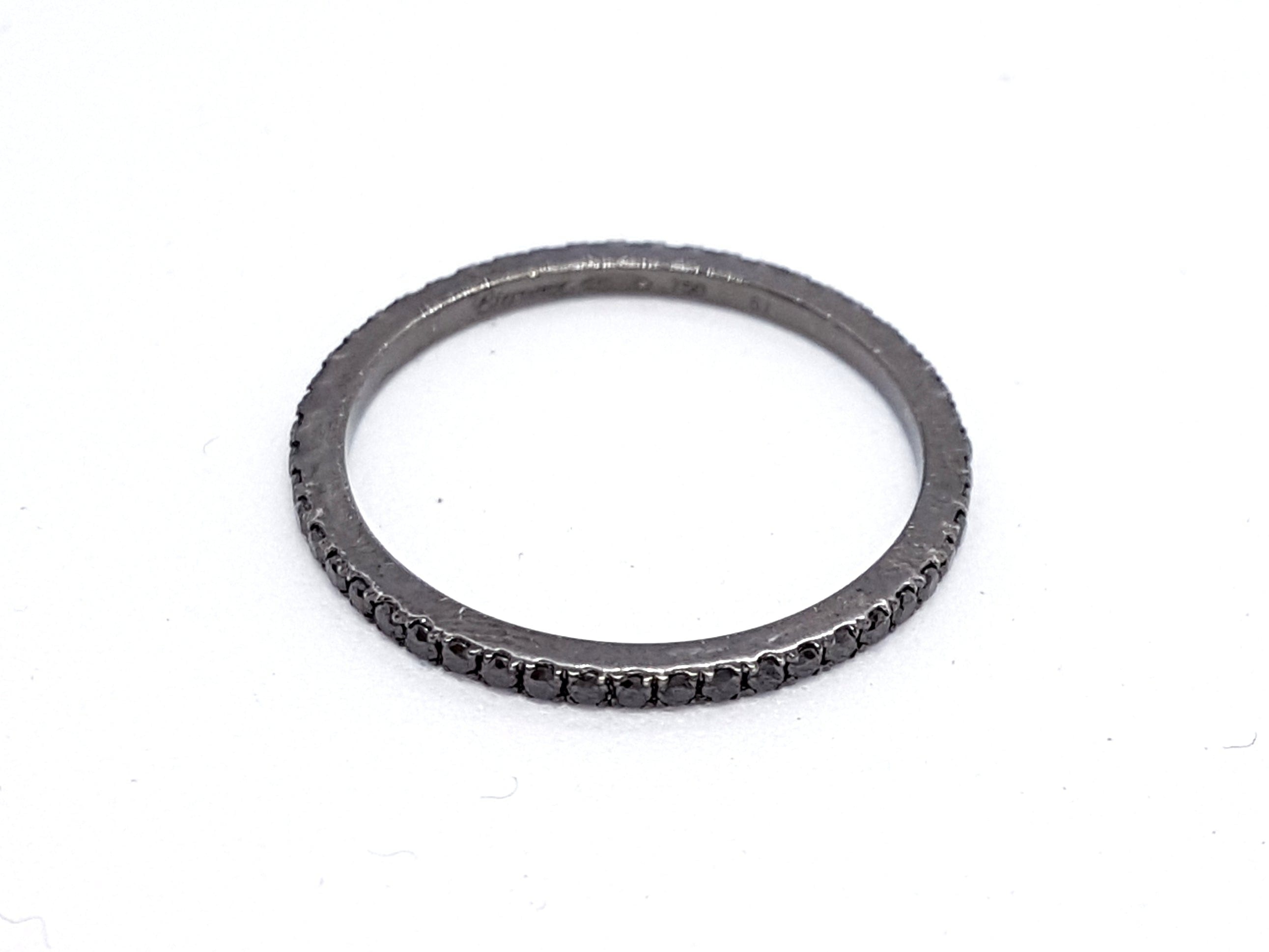 Etername Pure Ring Black Gold Diamond - . Görsel